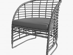 zecanka omar chair 3D 模型