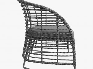 zecanka omar chair 3D 模型