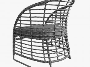 zecanka omar chair 3D 模型