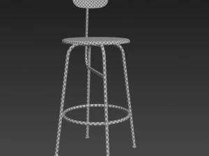 menu afteroom counter chair 3D Model