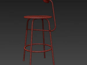 menu afteroom counter chair 3D Model