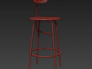menu afteroom counter chair 3D Model