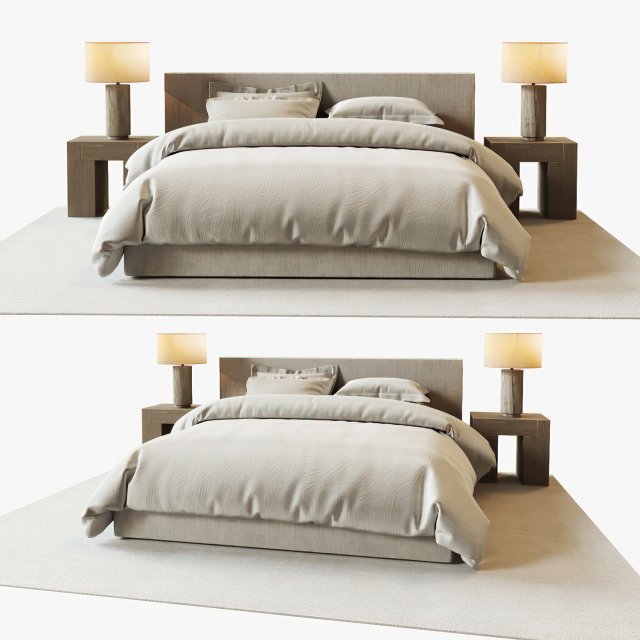 modern bedroom 3D Model .c4d .max .obj .3ds .fbx .stl .blend 
