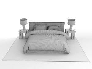 modern bedroom 3D Model