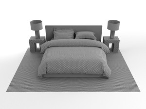 modern bedroom 3D Model