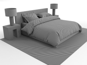 modern bedroom 3D Model