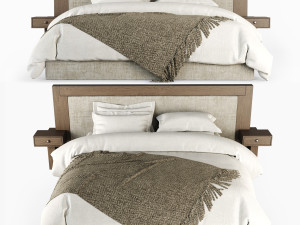 double bed Modelo 3D