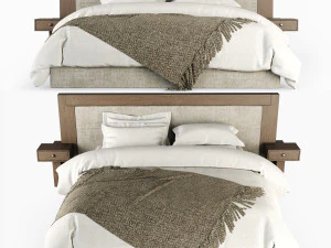 डबल बेड 3D मॉडल