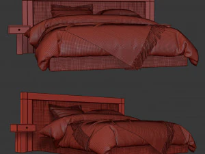 double bed 3D Model