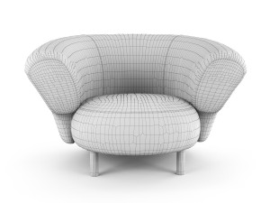 ana armchair christophe delcourt Modello 3D