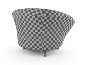 ana armchair christophe delcourt Modello 3D