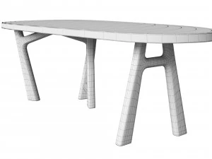 bureaux christophe delcourt table 3D Model