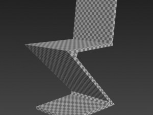 zig zag chair 3D Model