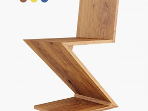 silla en zig zag Modelo 3D