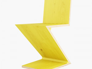 zig zag chair 3D Model