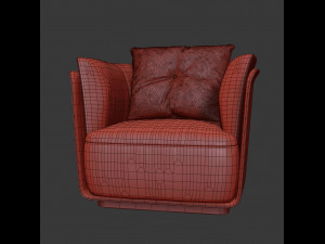 allure armchair 3D Модель