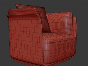 allure armchair 3D Модель