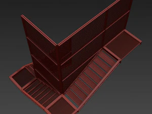 old metal stair 3D Model