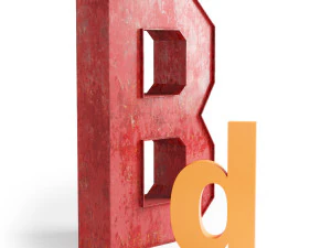 декоративные буквы 3D Модель