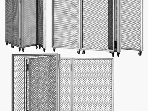 schermo metallico Modello 3D