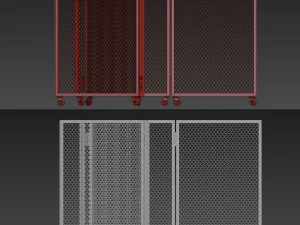 schermo metallico Modello 3D