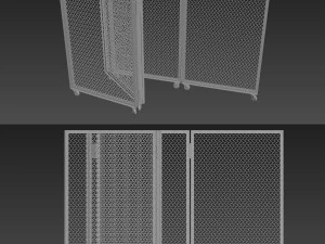 schermo metallico Modello 3D