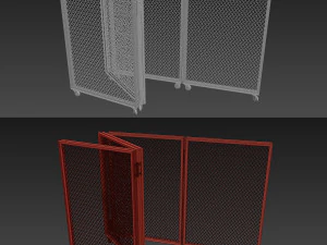 schermo metallico Modello 3D