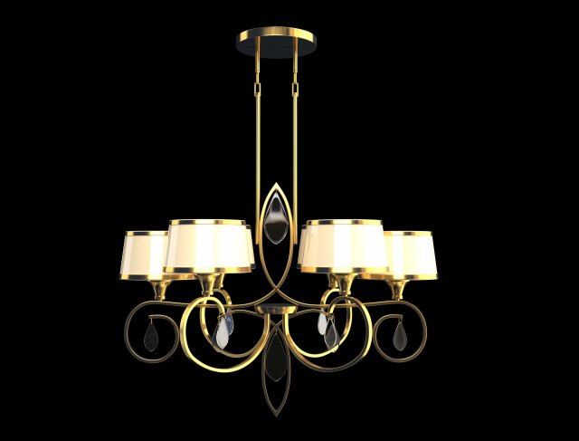 chandelier 3D 模型 .c4d .max .obj .3ds .fbx .stl .blend 