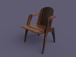 wood chair 3D Модель