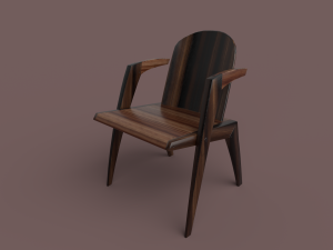 wood chair 3D Модель