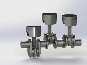 크랭크 샤프트 3D 모델