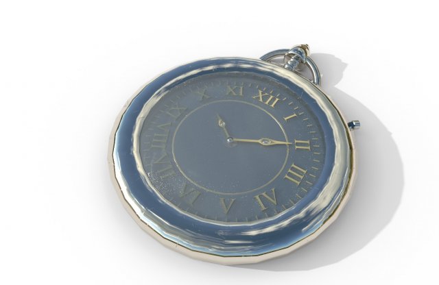 pocket watch 3D Model .c4d .max .obj .3ds .fbx .stl .blend 