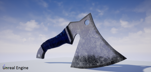 kitchen hatchet from ussr Model 3D .c4d .max .obj .3ds .fbx .stl .blend