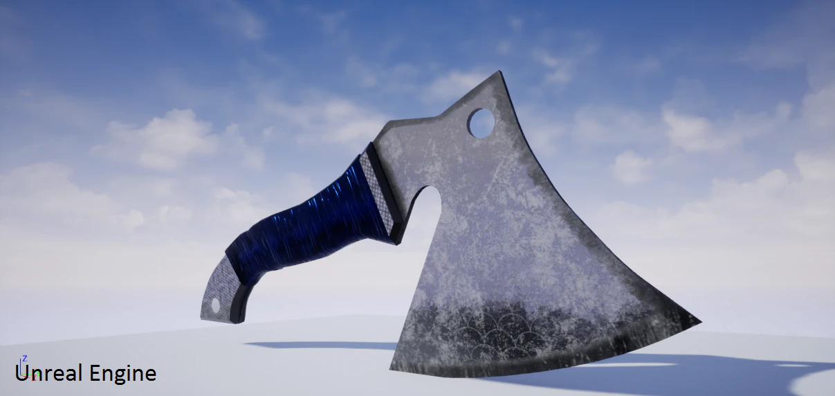 kitchen hatchet from ussr 3D Model .c4d .max .obj .3ds .fbx .stl .blend 
