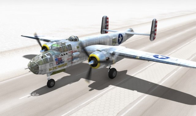 b-25 cargo plane 3D Модель .c4d .max .obj .3ds .fbx .stl .blend 