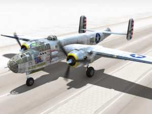 b-25 cargo plane 3D Model