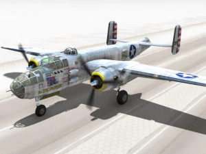 avi&oacute;n de carga b-25 Modelo 3D