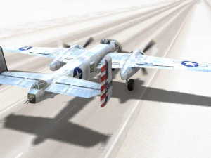 b-25 cargo plane 3D Model