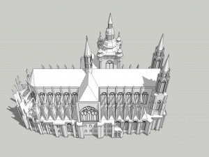 St Vitus Cathedral Modello 3D