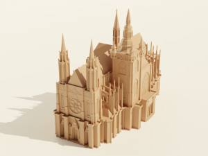 St Vitus Cathedral Modello 3D
