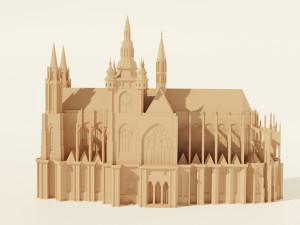 St Vitus Cathedral Modello 3D