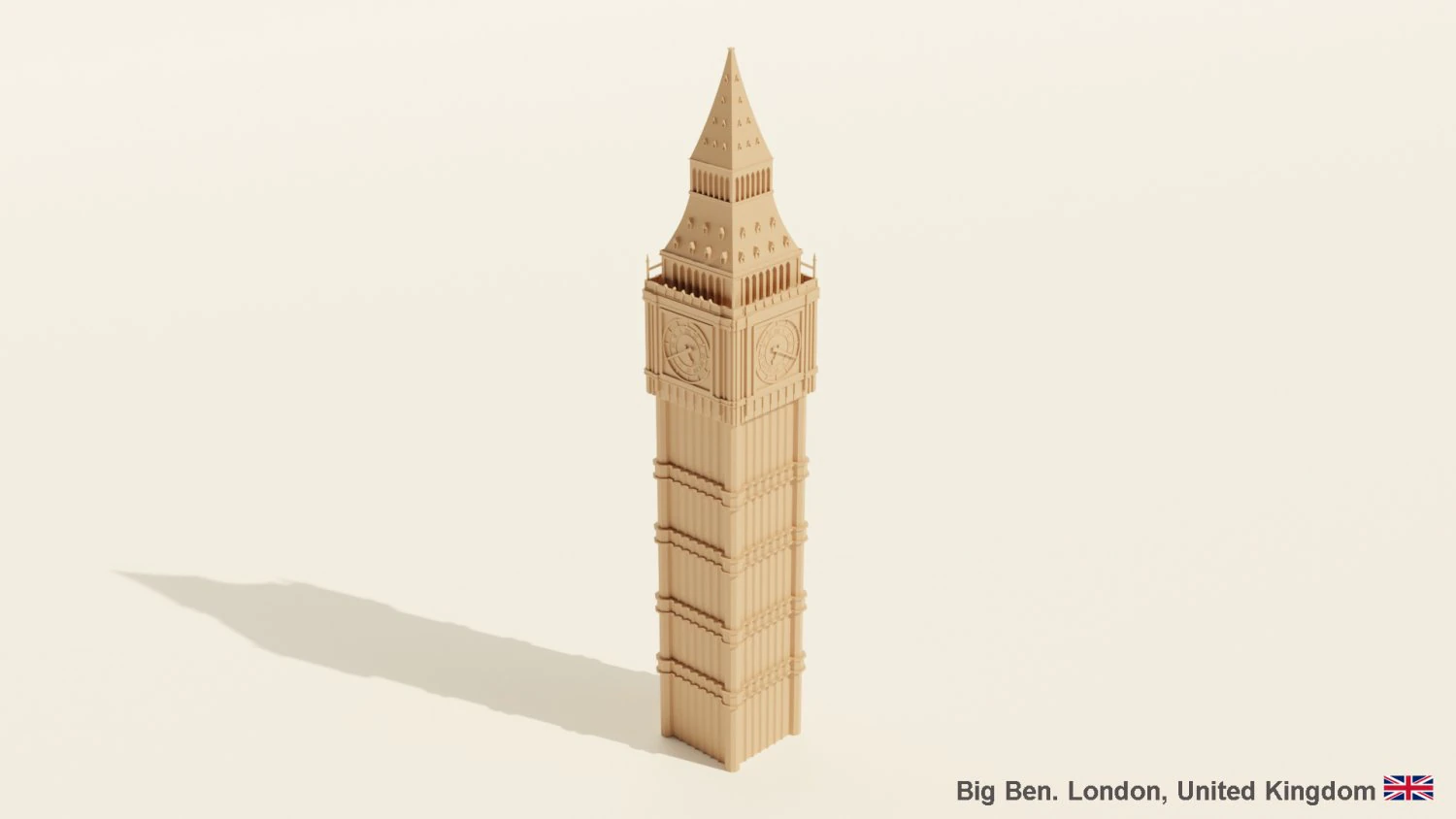 Big Ben 3D Model .c4d .max .obj .3ds .fbx .stl .blend