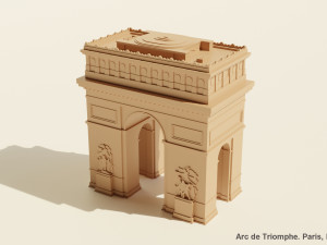 Arc de Triomphe 3D Model