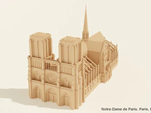 Notre Dame de Paris Modelo 3D