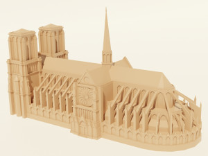 Notre-Dame de Paris 3Dモデル