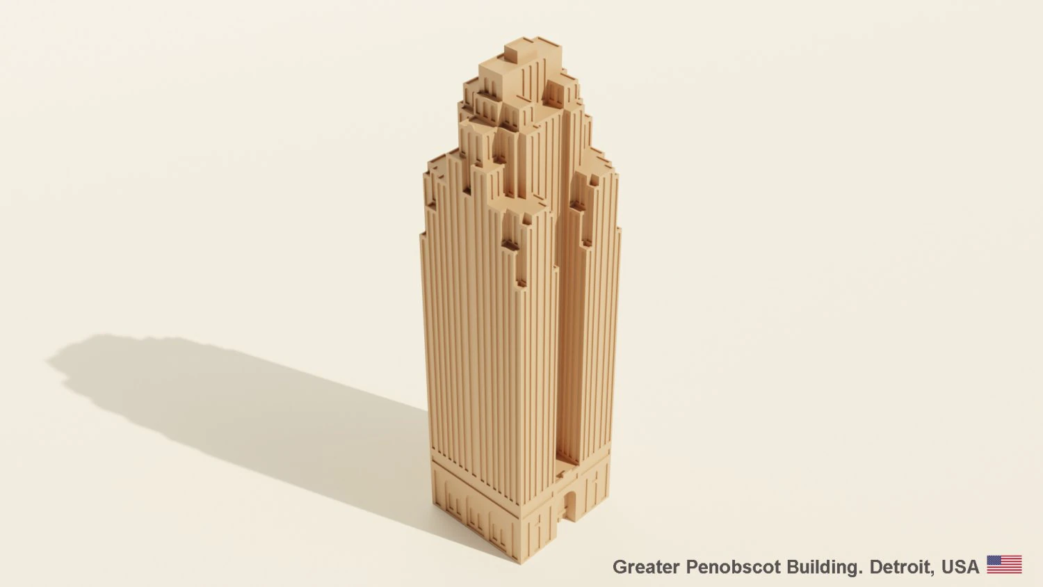 Greater Penobscot Building 3D Model .c4d .max .obj .3ds .fbx .stl .blend 