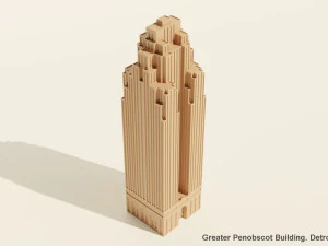 Edif&iacute;cio Grande Penobscot Modelo 3D