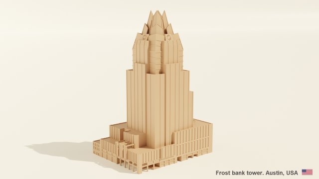 Frost bank tower Modello 3D .c4d .max .obj .3ds .fbx .stl .blend 