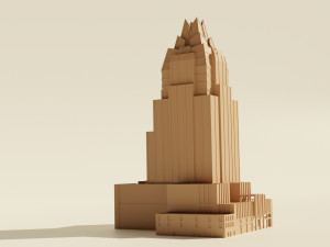 Frost bank tower Modello 3D