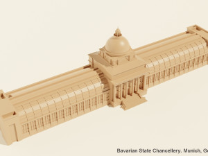 Bavarian State Chancellery 3D Model